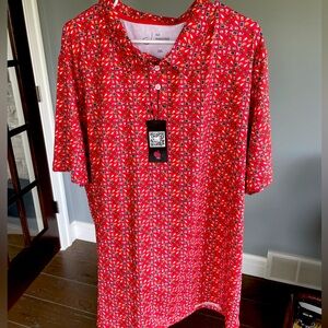 Men’s Wisconsin Themed Golf Shirt/Polo 2XL Old Fashioned Design